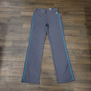 FILA SPORT Workout Leggings Activewear Gray Blue Sports Gym Girls Size L 14